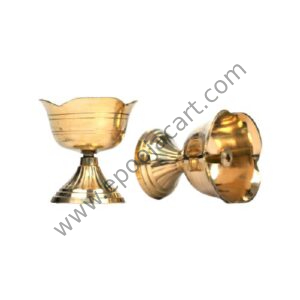 Brass Rose Diyas