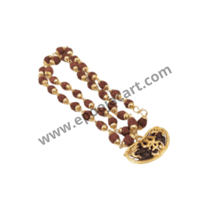 Rudraksha Mala with Om Pendant