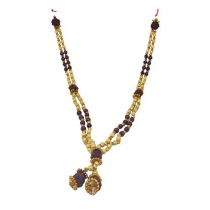 Rudraksha Mala with Gold beads - Image 4