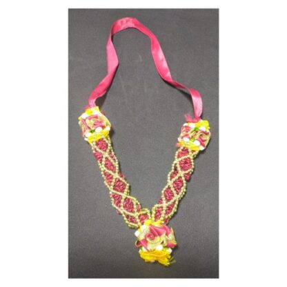 Rose Mala With Gold Design - Image 2