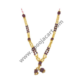 Rudraksha Mala with Gold beads