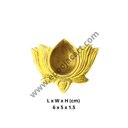 Brass Lotus Diyas - Decorative Lotus Diyas - Traditional Brass Lotus Diyas - Image 2