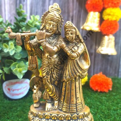 Brass Radha Krishna Idol