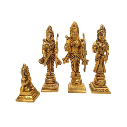 Brass Seetha Rama Hanuman Laxman Idol Set