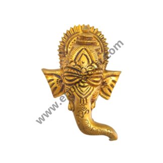 Brass Ganesh Face Hanging