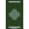Green Muggu Backdrops with Up and Down Borders