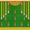 Green Coconut Leaf Backdrops
