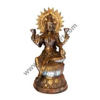 Black Metal Lakshmi Statue