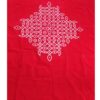 Red Velvet Cloth Up & Down Muggu Backdrop