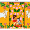 Yashoda Krishna with Gomatha Design Backdrop
